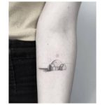 Tiny igloo tattoo