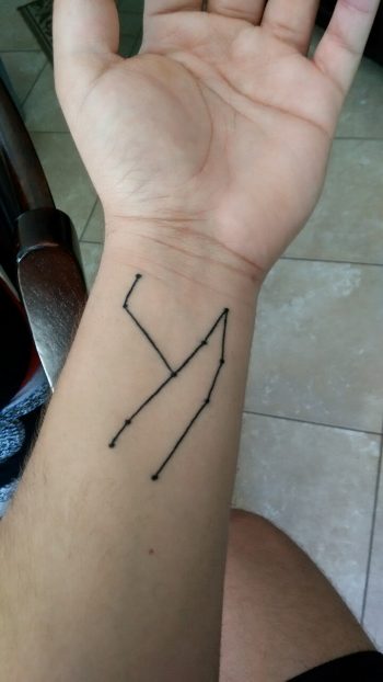 Ursa major constellation tattoo