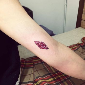 Violet crystal tattoo
