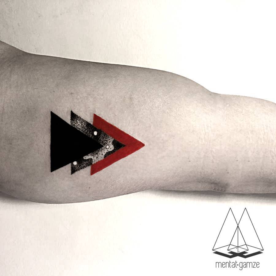 3 triangles tattoo
