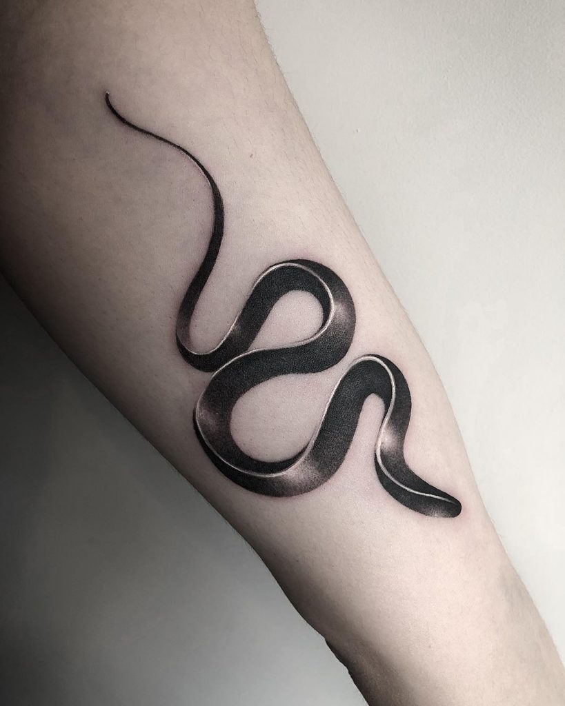 3d snake tattoo - Tattoogrid.net
