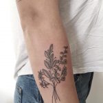 A bunch of herbs tattoo