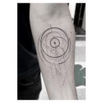Abstract circular pattern tattoo