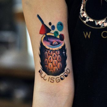 All is good cocktail tattoo