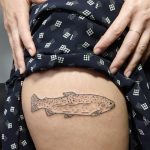 Baby trout tattoo