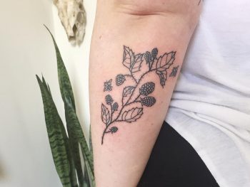 Black raspberries tattoo
