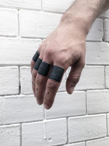 Black patches tattoos