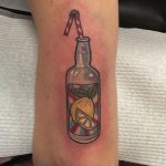 Bottle of lemonade tattoo