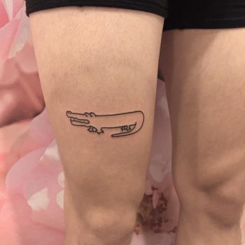 Cool aligator tattoo