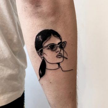 Cool babe tattoo