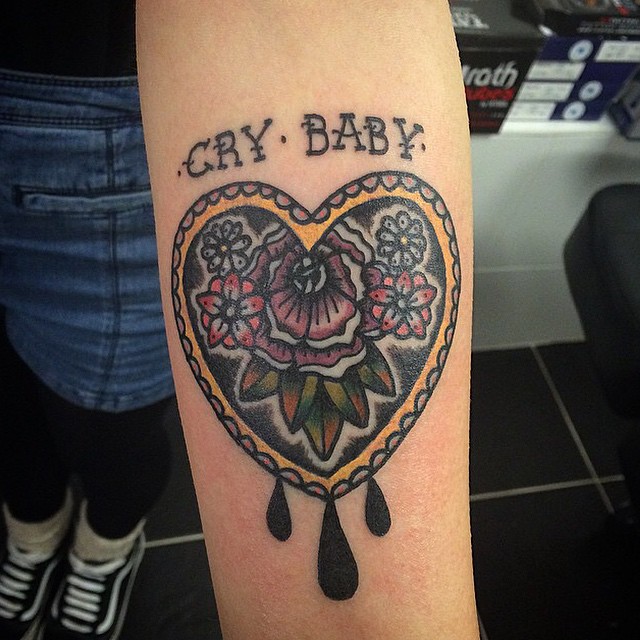Cry baby tattoo
