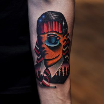 Dale cooper head tattoo