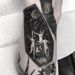 Dancing witches tattoo