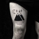 Double mountain tattoo