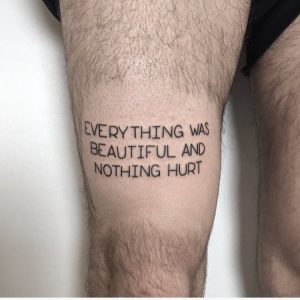 Quote On Ankle By Naraishikawa - Tattoogrid.net