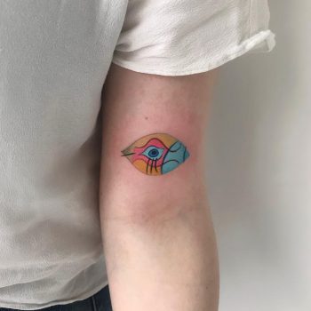 Evil eye talisman tattoo