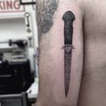 Fancy dagger tattoo