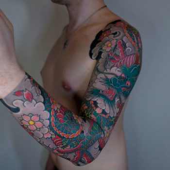 Full sleeve japanese tattoo