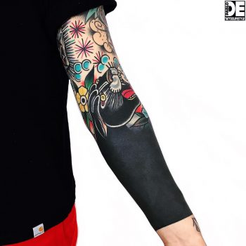 Fully inked left forearm