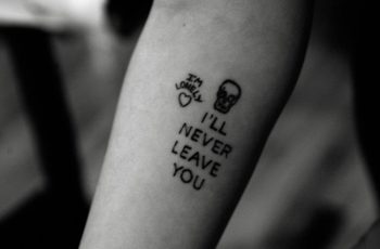 I'll never leave you tattoo