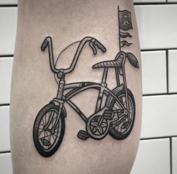 Kids bike tattoo