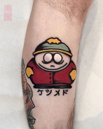 Korean cartman tattoo