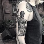 Lady justice tattoo