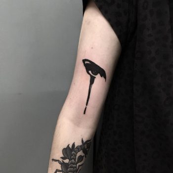 Leaking eye tattoo