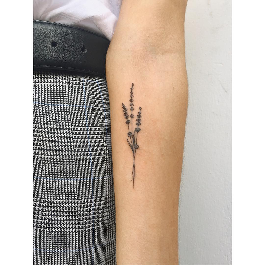 ArtStation - Carnation and Lavender Tattoo - Birth Flower Tattoo