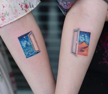 Matching door tattoos