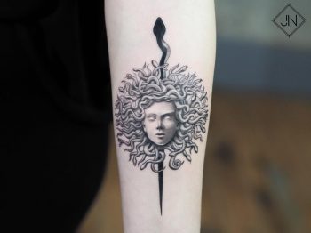 Medusa head tattoo
