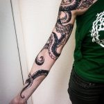 Octopus tattoo on the arm