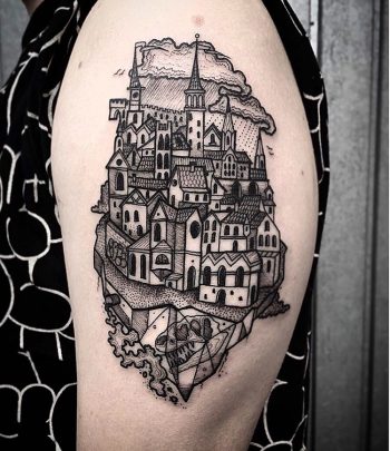 Oldtown tattoo on the arm