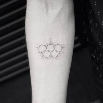 Olympic rings tattoo