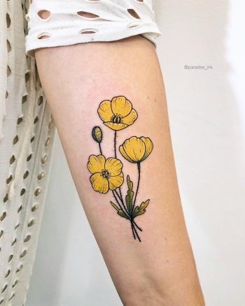 Polar poppies tattoo