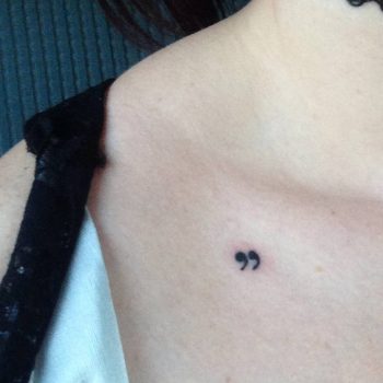 Quotation marks tattoo