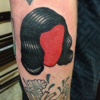Red face tatoo
