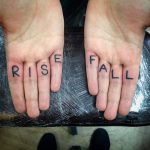 Rise and fall tattoo