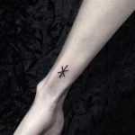 Small star tattoo on the wrist