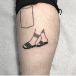 Socks and sandals tattoo
