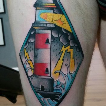Storm at sea tattoo