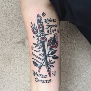The butcher world tattoo