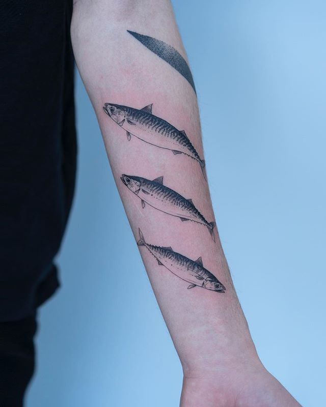 Three fish tattoo