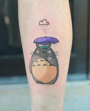 Totoro with an umbrella