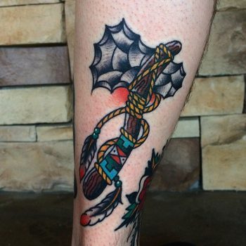 Traditional tomahawk tattoo