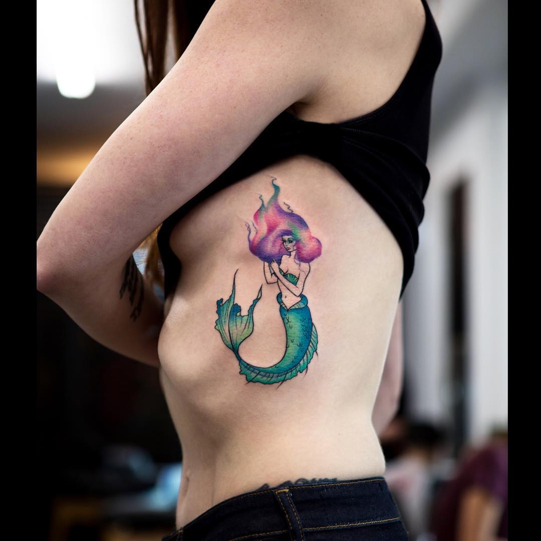 Watercolor mermaid 