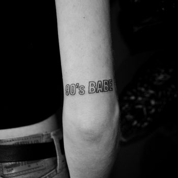 90's babe tattoo by berkin donmezz