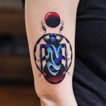 Abstract bug tattoo by david côté