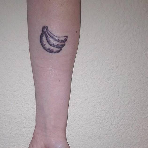 Banana bunch tattoo by david segura