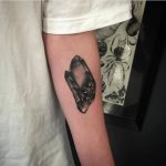 Black diamond tattoo by pari corbit